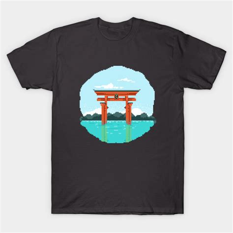 Torii Gate Pixel Art - Torii Gate - T-Shirt | TeePublic