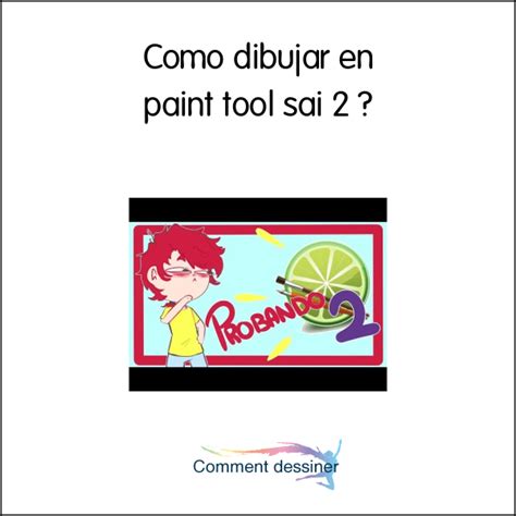 Como Dibujar En Paint Tool Sai Como Dibujar