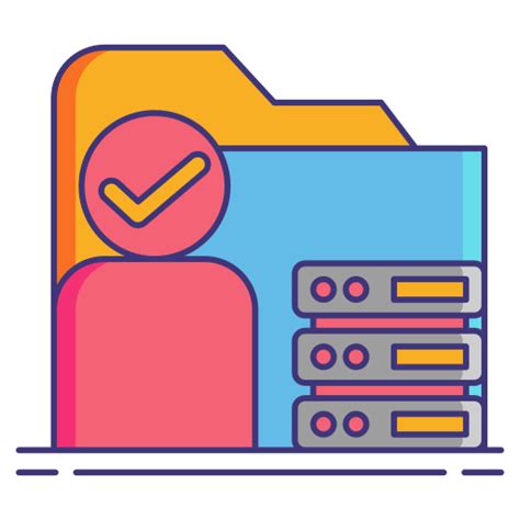 Database Flaticons Lineal Color Icon