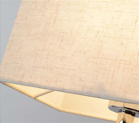 Interior Adjustable Led Wall Ight With Linen Milk White Fabric Shade