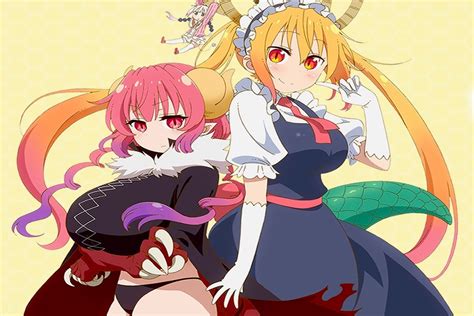 Kobayashi San Chi No Maid Dragon Revela Sexy Póster De Dos Personajes Para Su Segunda Temporada