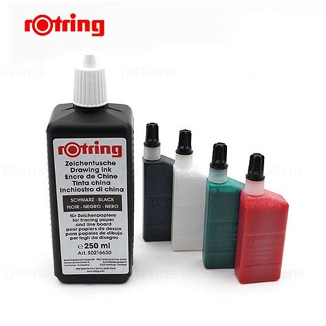 Чернила для изографа Rotring, флакон 250мл, черный, картон. коробка ...