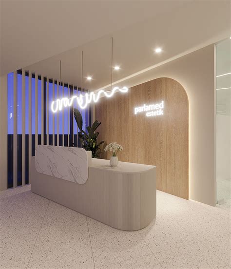 Aesthetic Clinic Design On Behance Clinic Interior Design Dental