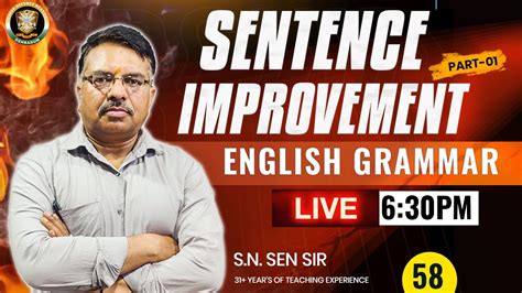 Sentence Improvement Part Complete English Grammar Preparation