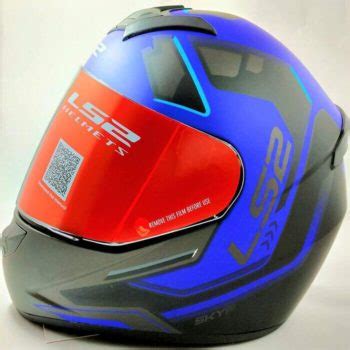 Ls Ff Rookie Iron Face Matt Black Blue Full Face Helmet Custom