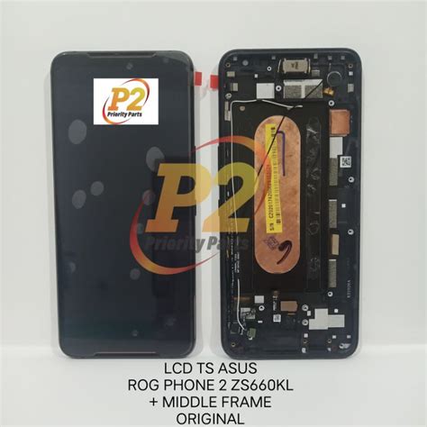 Jual LCD TOUCHSCREEN MIDDLE FRAME ASUS ROG PHONE 2 ZS660KL ORIGINAL