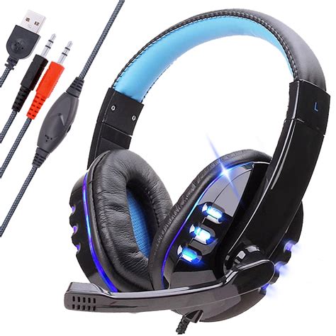 Eeekit Gaming Headset With Surround Sound And Mic Compatible With Ps4