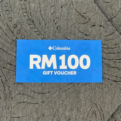 Columbia Gift Voucher Rm Dated Valid Until Jan Feb