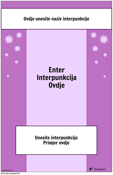 Interpunkcijski Plakat 2 Storyboard Od Strane Hr Examples