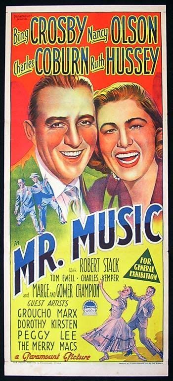 Mr Music 1950 Stars Bing Crosby Nancy Olson Charles Coburn Ruth