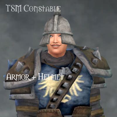 Install TSM Constable Armor Helmet The Sims 4 Mods CurseForge