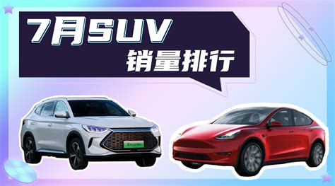 7月suv销量排行top 10出炉，合资占410，第一梯队只剩新能源车行业新闻产销数据汽车视频新浪新闻