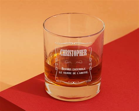 Verre Whisky Personnalis Pr Nom Et Message Cadeaux