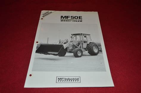 Massey Ferguson 50e Industrial Tractor Loader Dealers Brochure Dcpa2