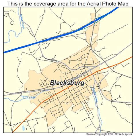 Aerial Photography Map of Blacksburg, SC South Carolina