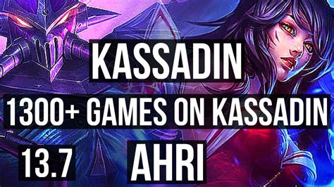 KASSADIN Vs AHRI MID Quadra 2 3M Mastery 1300 Games Legendary