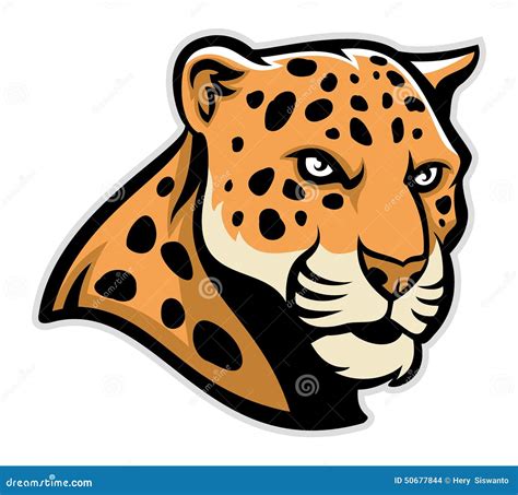 Jaguar Head Mascot Stock Vector Image 50677844