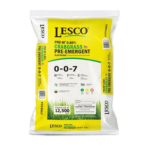 Lesco 50 Lb Crabgrass Control 0 0 7 052388 The Home Depot