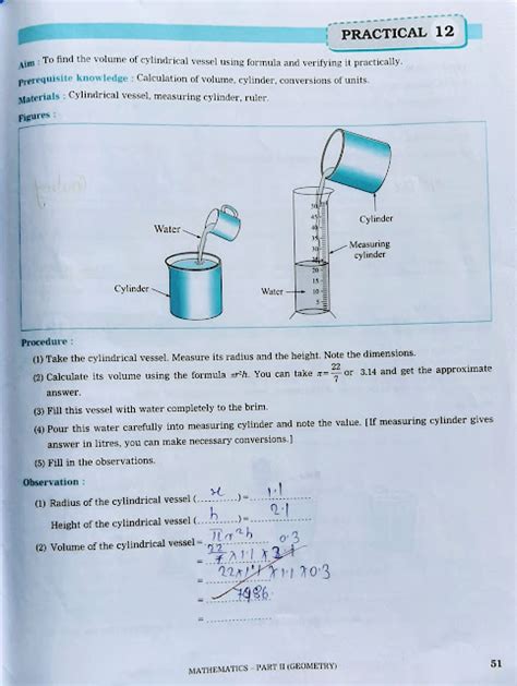 Std Th Math Practical Book Solution Part Part Part