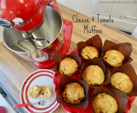 Cheese & Tomato Muffins - She Who Bakes