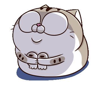 Ami Fat Cat Sticker Ami Fat Cat Shocked Discover Share GIFs