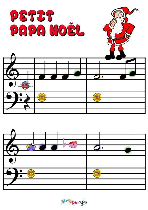 Petit Papa Noël, partition, activité, conte musical, chanson | MÉLOPIE