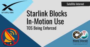 Spacex Blocks Starlink In Motion Usage On Vehicles Mobile Internet