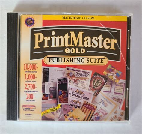 Printmaster Gold 40 Publishing Suite Pc Cd Rom 1997 Cd Ebay