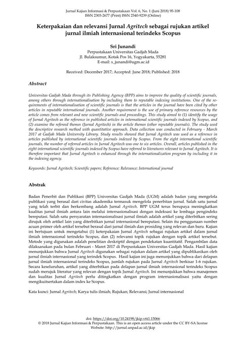 Format Penulisan Jurnal Ilmiah Internasional