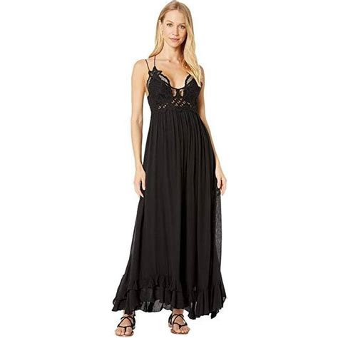 Free People Adella Maxi Slip Black • Find Prices