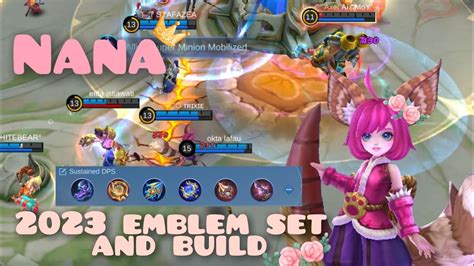 Nana Build And Emblem 2023 Global Ranking 1 Player Emblem Set And