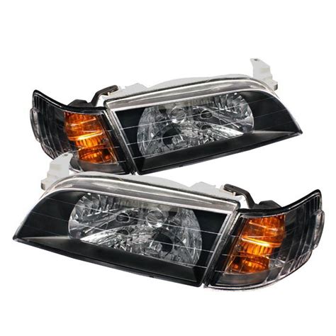 Toyota Corolla Spyder Crystal Headlights With Amber Corner Lights