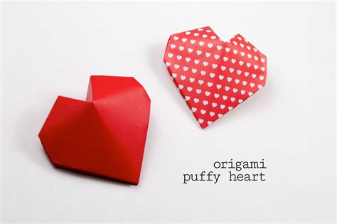 Origami Puffy Heart Instructions