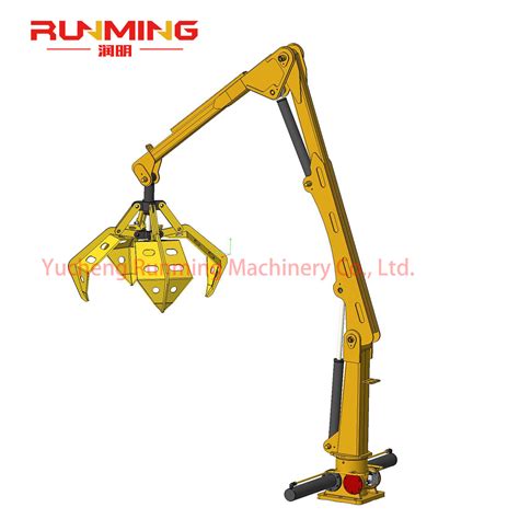 Degree Swing Angle Crane Grab Jaws For Picking Up Palm Fruit Four