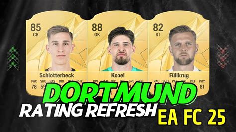 Fifa Borussia Dortmund Rating Prediction Eafc Ft Kobel