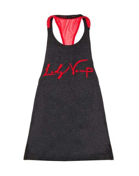 Lady Vamp Lady Vamp Fang Tank Black Red New Vamp City Official