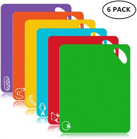 Amazon Fuktsysm Plastic Cutting Board Pcs Extra Thick Flexible