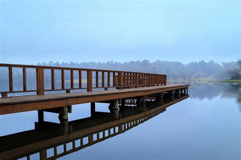 Foggy Dock In East Texas Photograph By James Eddy