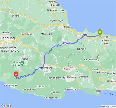 Jarak Dan Perkiraan Waktu Tempuh Dari Kab Garut Ke Kab Brebes Navi Id