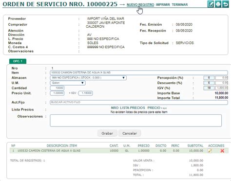 C Mo Crear Un Orden De Servicio De Compra Centro De Ayuda Erp