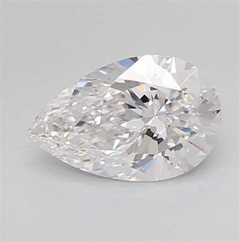 1 Carat White 100ct E Vs1 Pear Cut Lab Grown Diamond Igi Certified Cvd