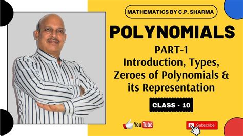 Polynomials Part 1 Introduction Types Zeroes Of Polynomials And Its