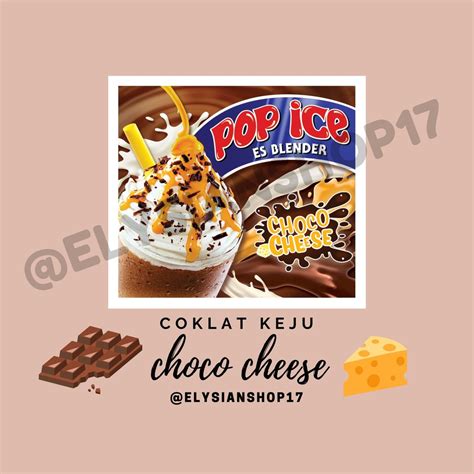 Jual Pop Ice Choco Cheese 1 Renceng 10 Sachet Shopee Indonesia