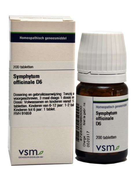 VSM Symphytum Officinale D6 Homeotheek