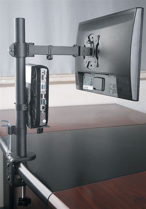 Allcam Thin Client Mount Mini Cpu Holder W Pole Clamp Vesa Mount