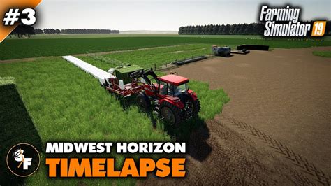 Fs19 Midwest Horizon Timelapse 3 Bale Wrapping Youtube