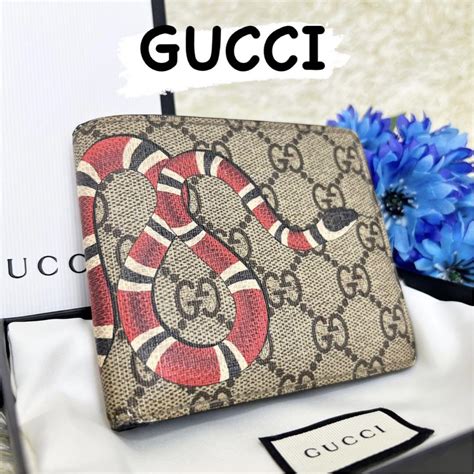 グッズ公式通販サイト Gucci Ggスプリーム スネーク Pvc×レザー 折り財布 極美品♡グッチ 折り財布 小銭入れ Ggスプリーム