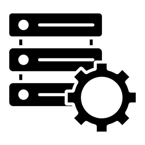 Premium Vector Database Settings Vector Illustration