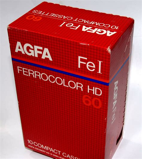 Nos Agfa Fe I Ferrocolor Hd Type I Blank Cassette Tape X Pcs