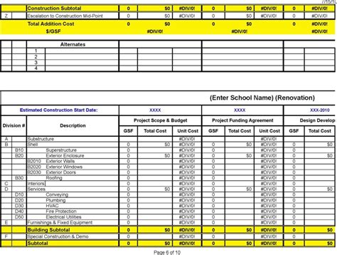 Business Costing Template